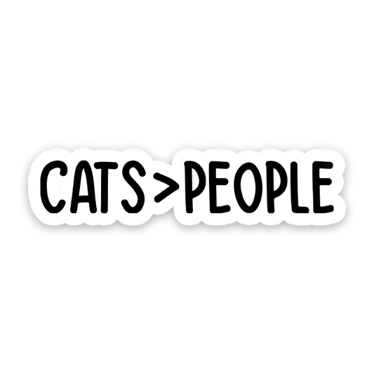 Cats Over People Sticker