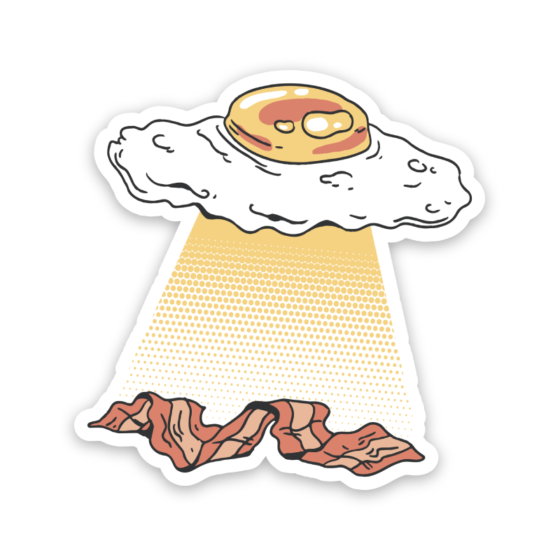 Egg UFO Sticker