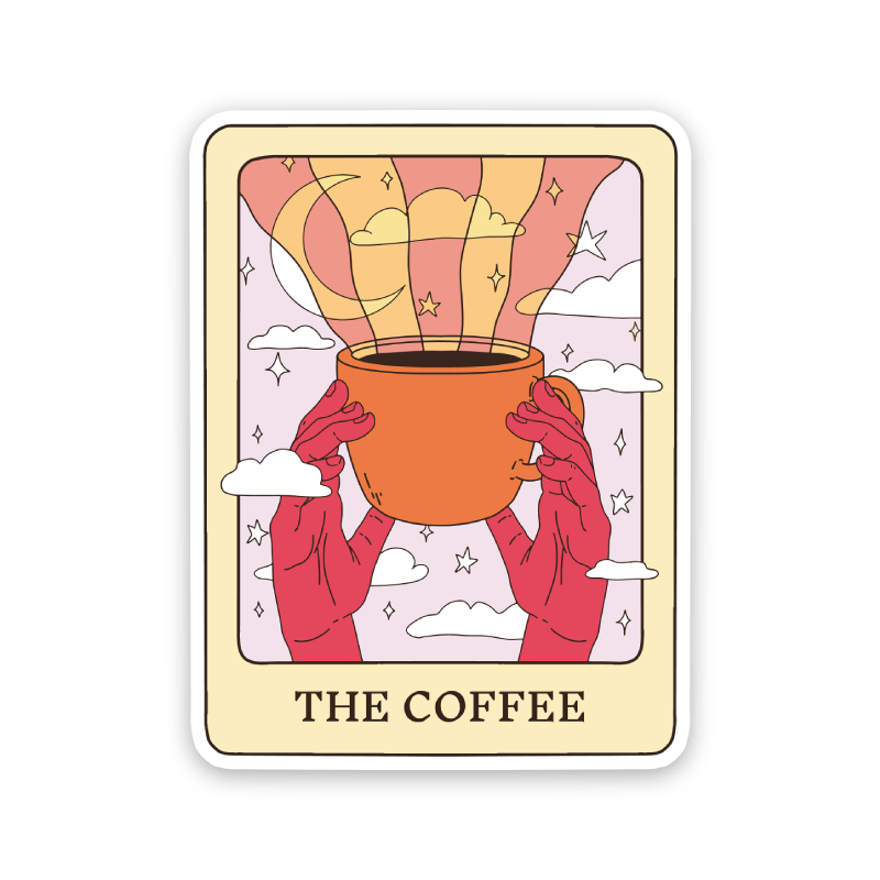 The Coffee Tarot Card Sticker