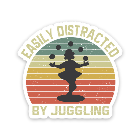 Easily Distracted By Juggling Sticker