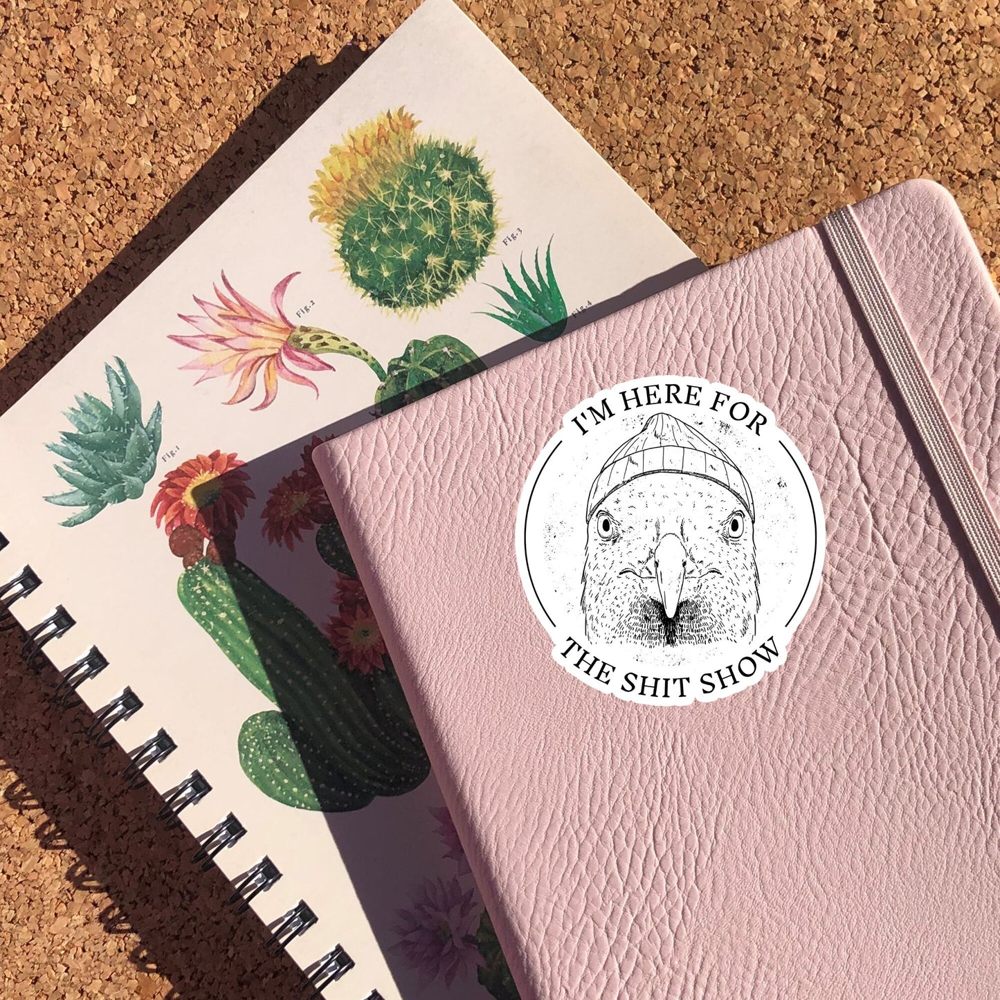I'm Here For The Sh*t Show Sticker, Meme Sticker, Funny Sticker, Bird Sticker For Laptops, Water Bottles, Planners, Hydroflasks, And More