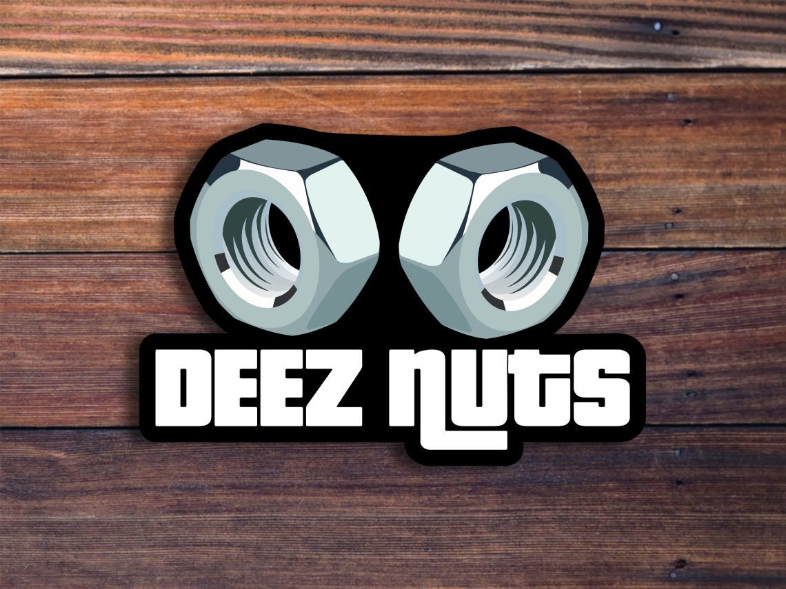 Deez Nuts Sticker, Funny Wire Nut Electrician Sticker for Toolbox, Car, Laptop, Water Bottle, Phone, Computer, Waterproof Vinyl Sticker