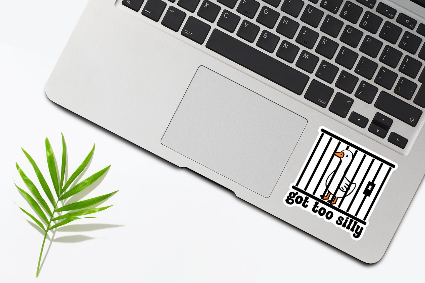 Got Too Silly Goose Sticker, Funny Jail Goose Sticker, Meme Goose Duck Sticker, Silly Goose Gift, Cute Goose Sticker