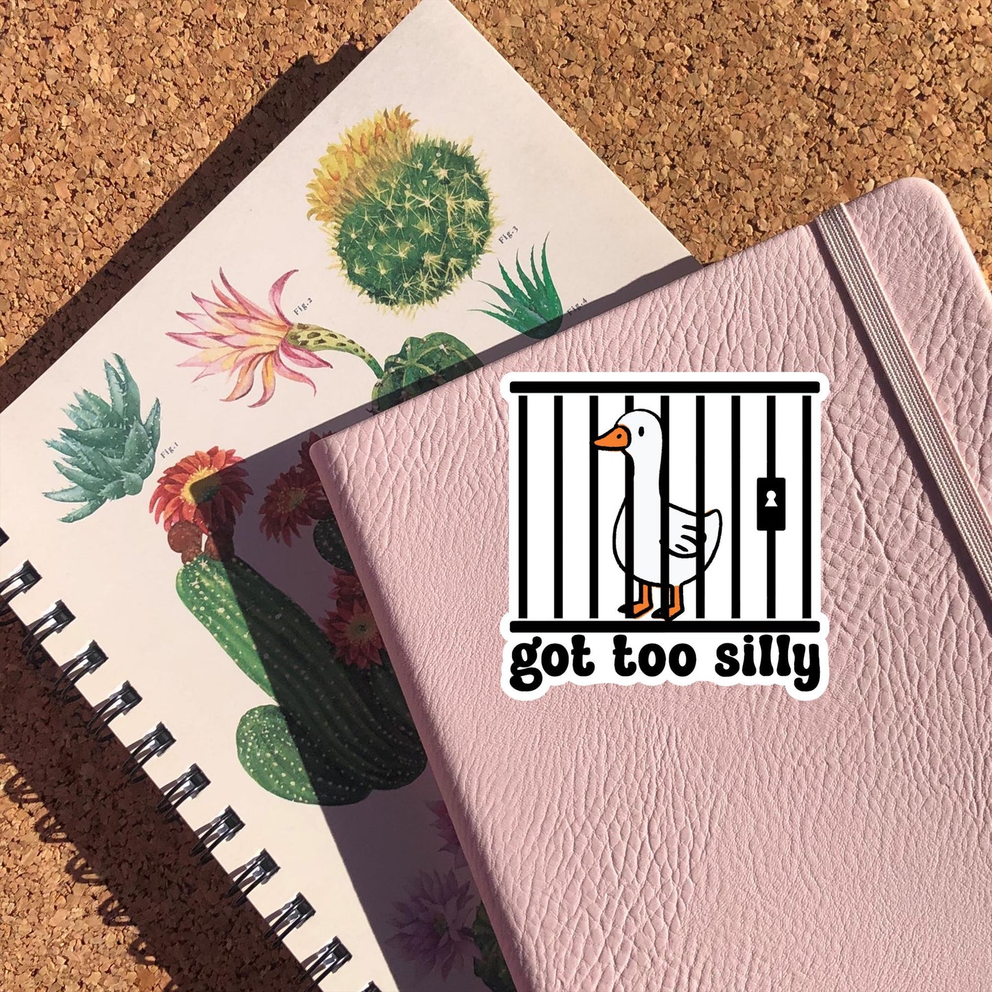 Got Too Silly Goose Sticker, Funny Jail Goose Sticker, Meme Goose Duck Sticker, Silly Goose Gift, Cute Goose Sticker