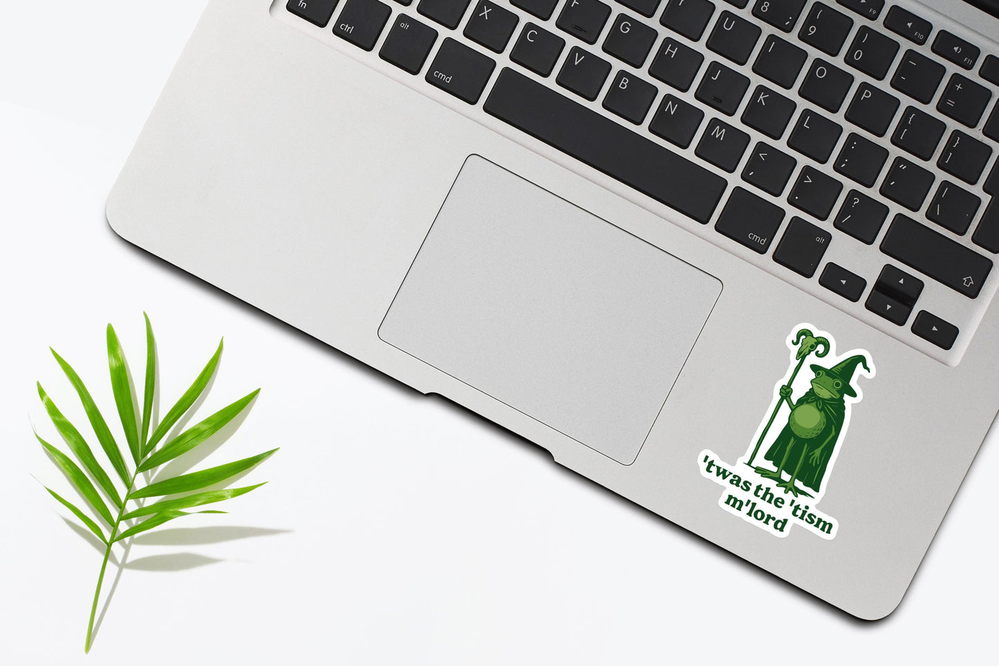 Twas The Tism Frog Wizard Sticker. Funny Autism Sticker, Autism Gift, Magic Wizard Frog, Weirdcore Meme Sticker