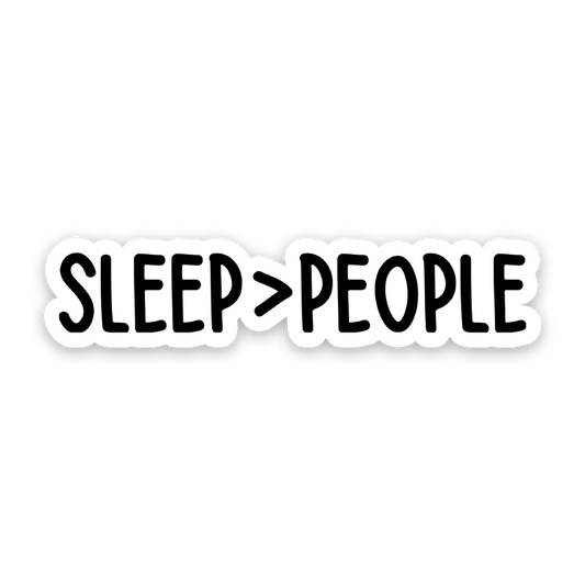Sleep Over People Sticker