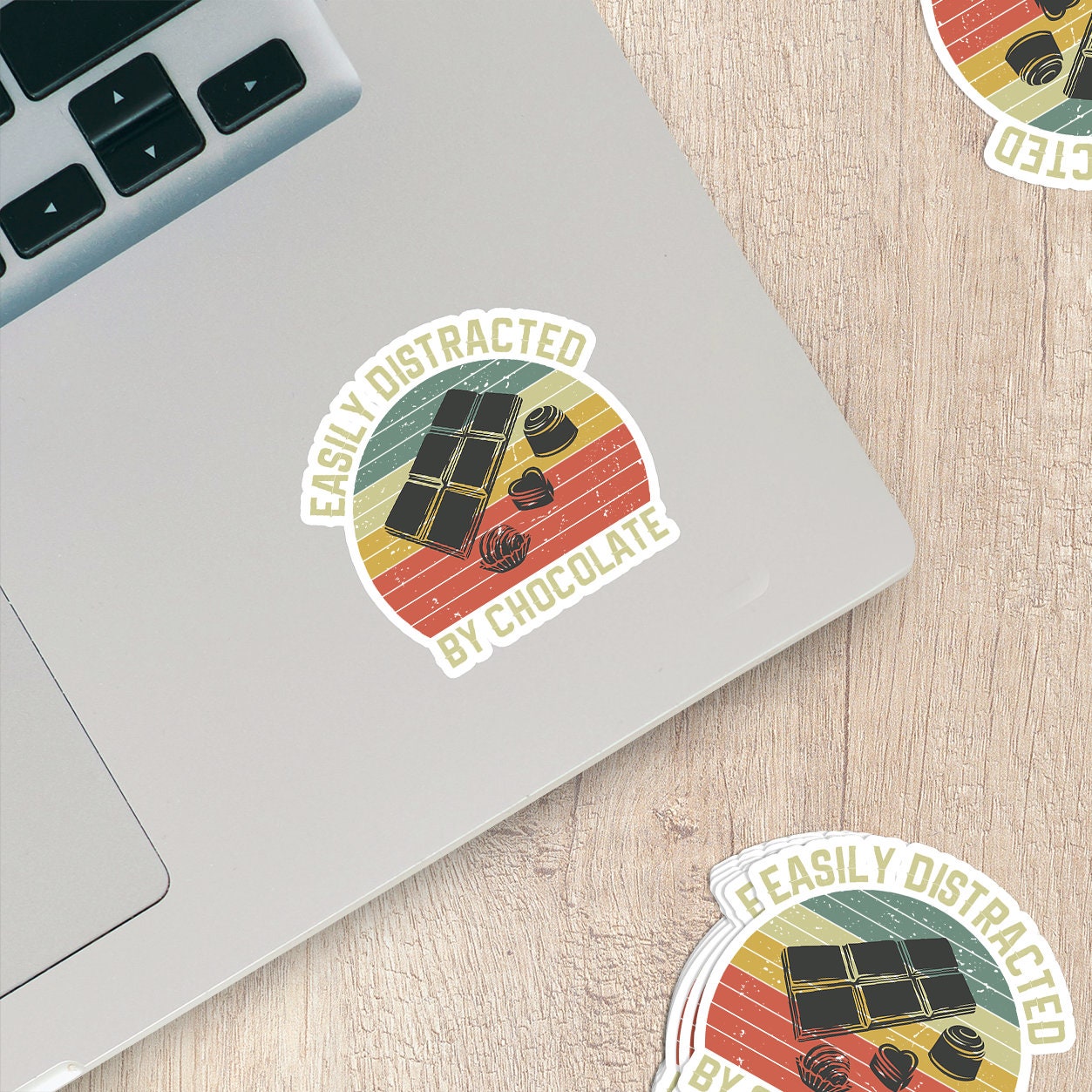 Easily Distracted By Chocolate Sticker