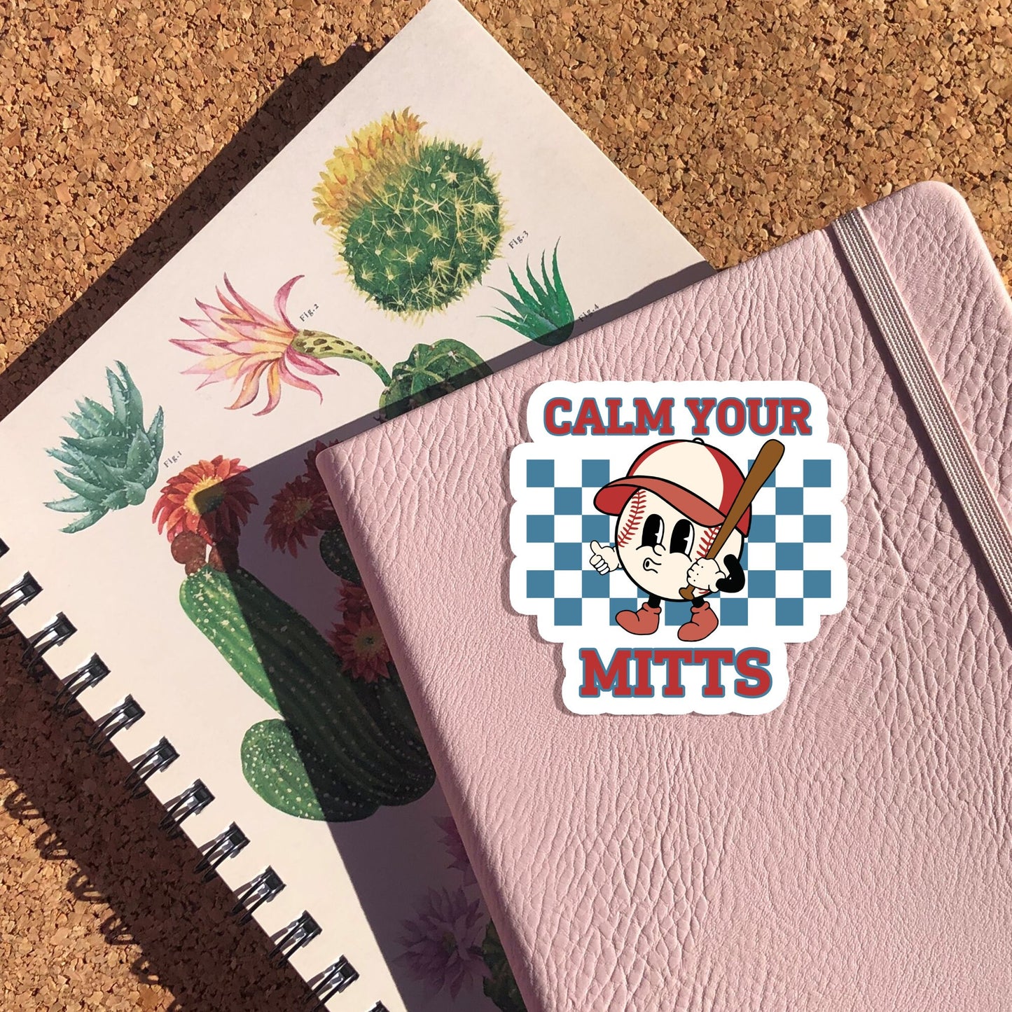 Retro Calm Your Mitts Sticker