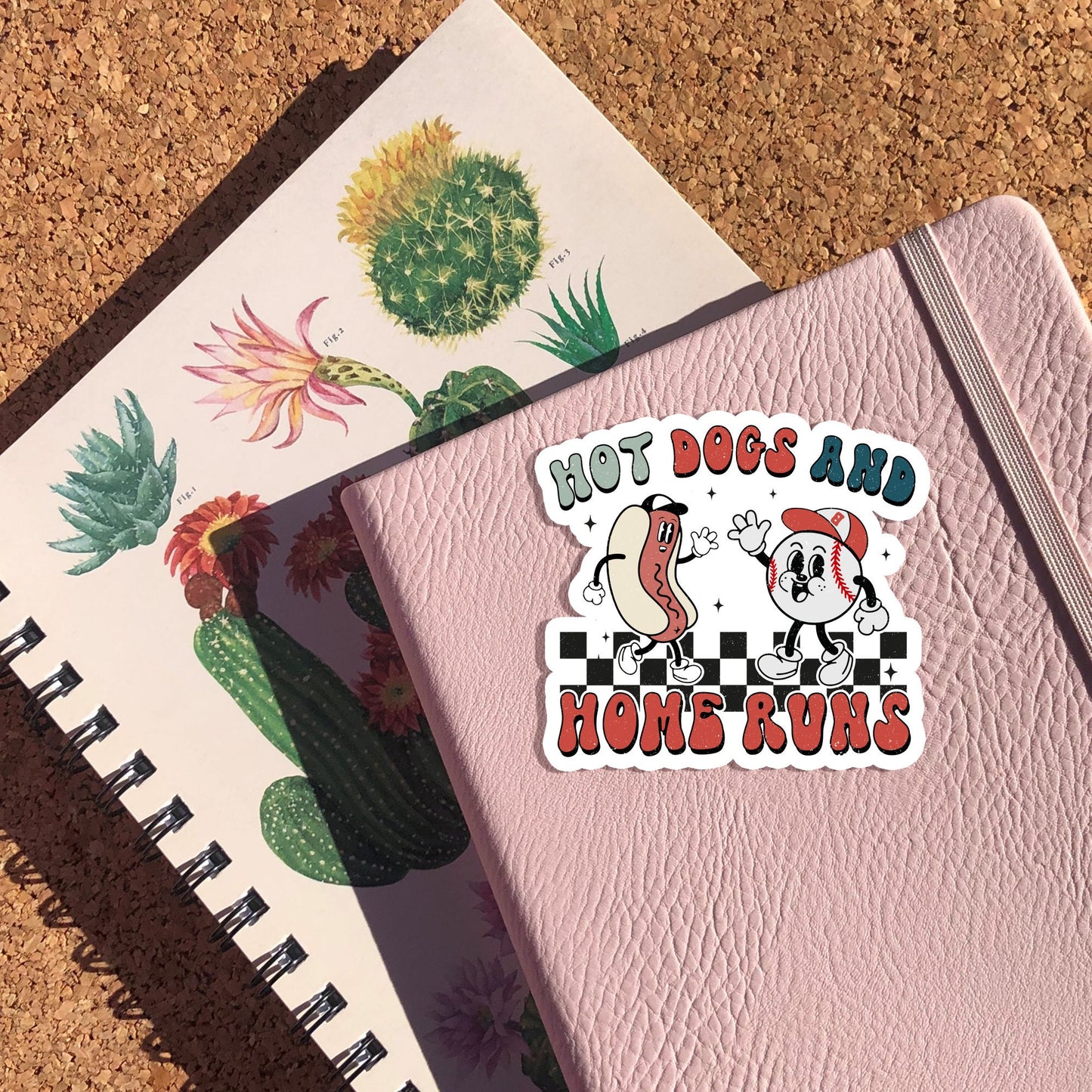 Hot Dogs And Homeruns Sticker