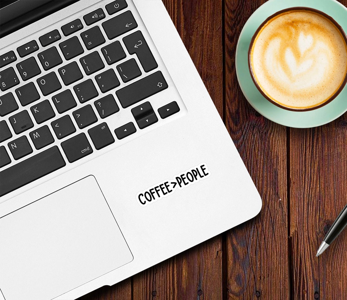 Coffee Over People Sticker