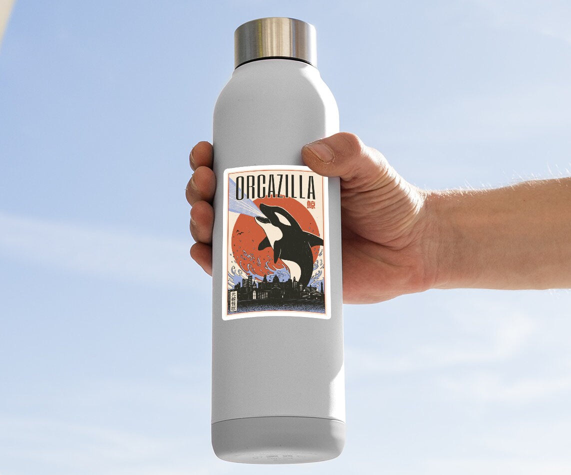 Orgazilla Orca Whale Sticker