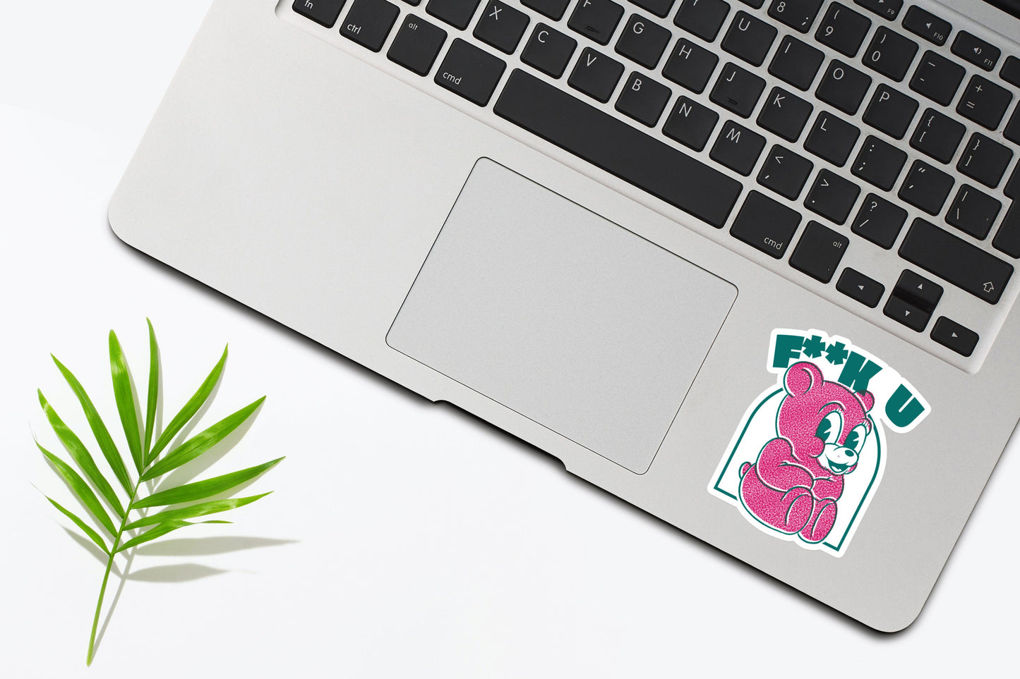 Fuck You Pink Teddy Bear Sticker