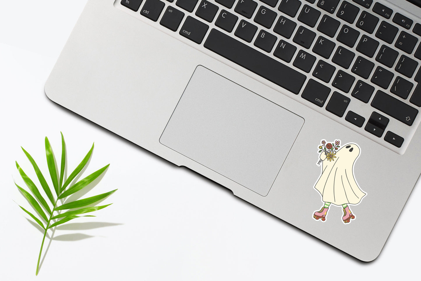 Roller Skating Ghost Sticker