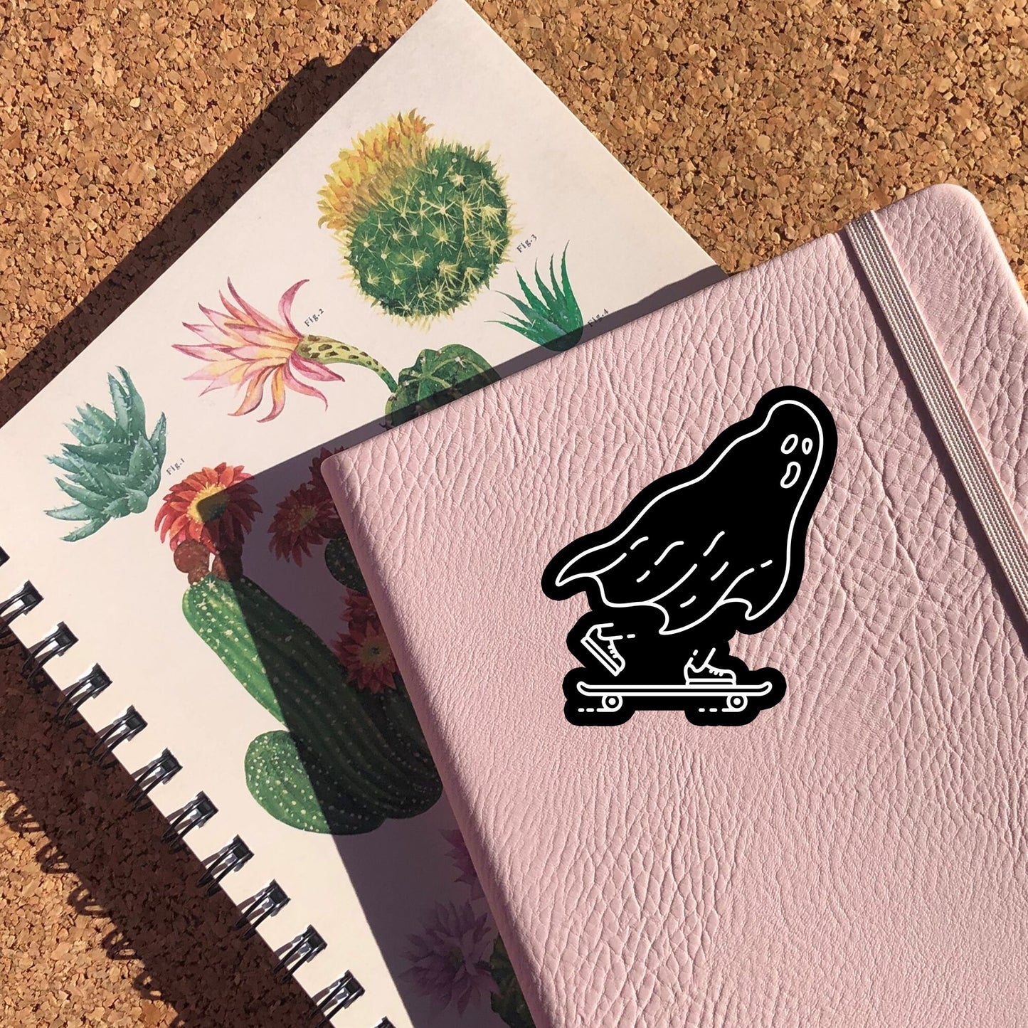 Goth Skater Ghost Sticker