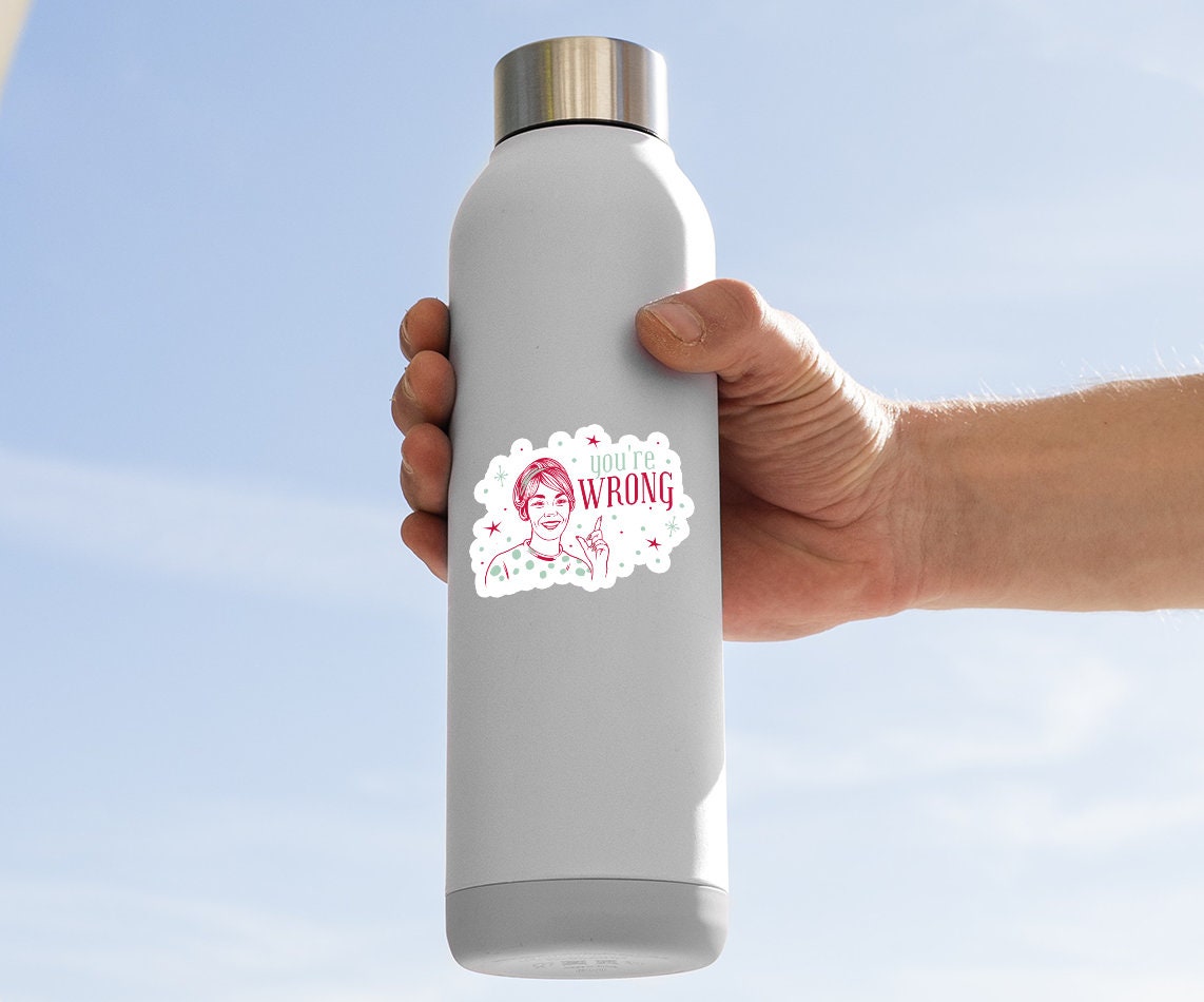 You're Wrong Retro Vintage Sticker