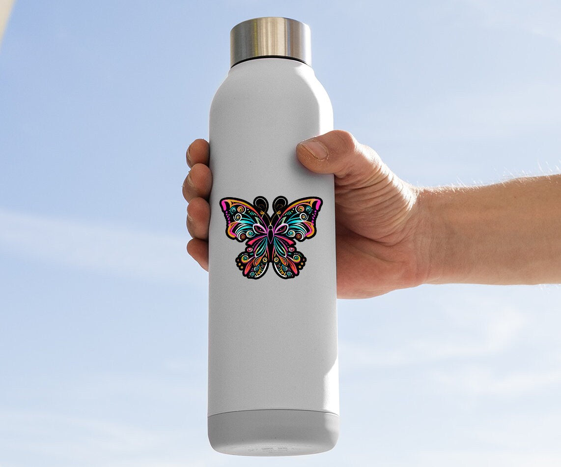 Bright Colorful Butterfly Sticker