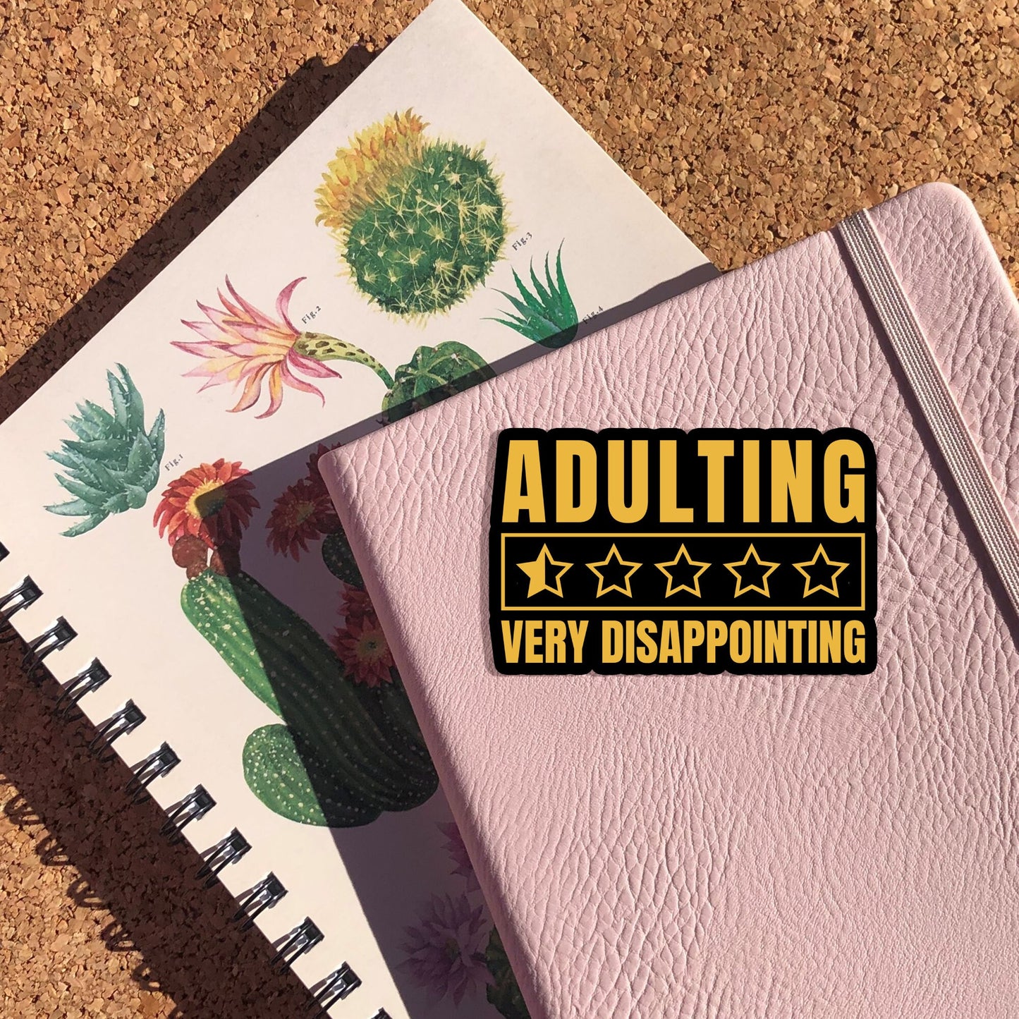 Adulting 1 Star Review Sticker