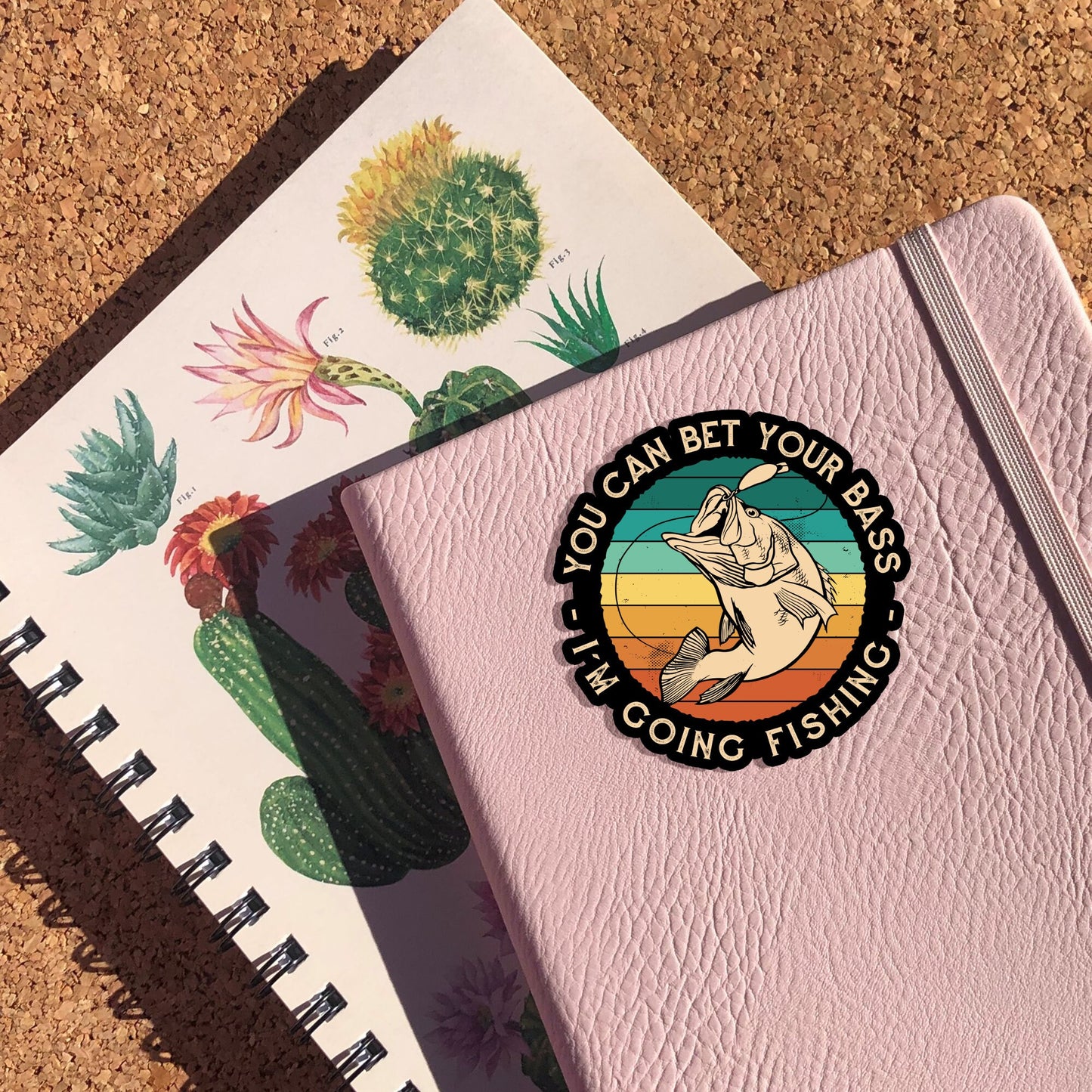 You Can Bet Your Bass - I'm Going Fishing Sticker