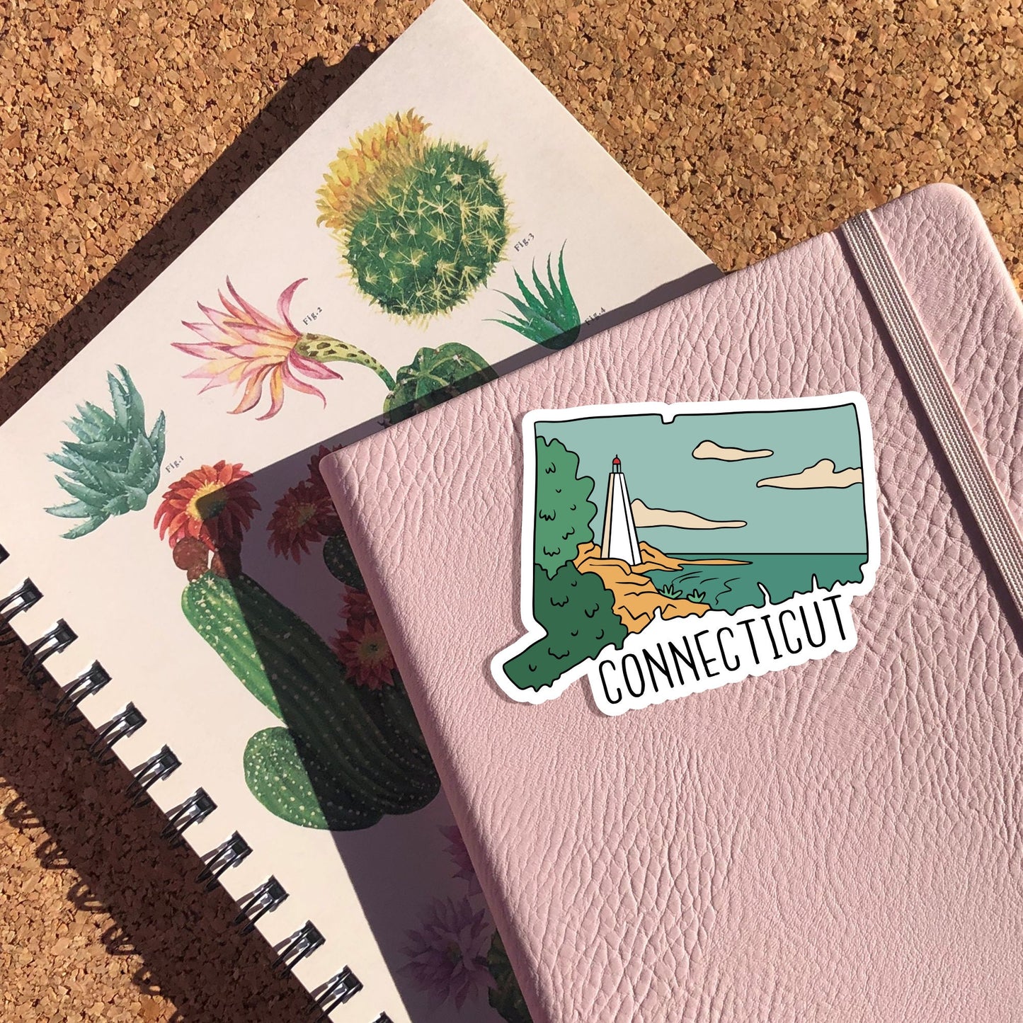 Connecticut State Shaped Sticker
