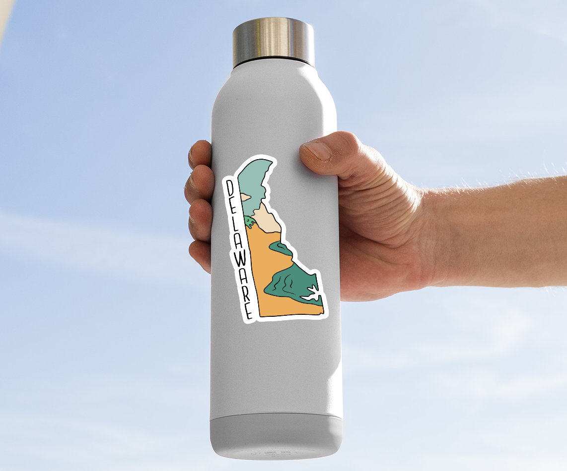 Delaware State Shaped Sticker