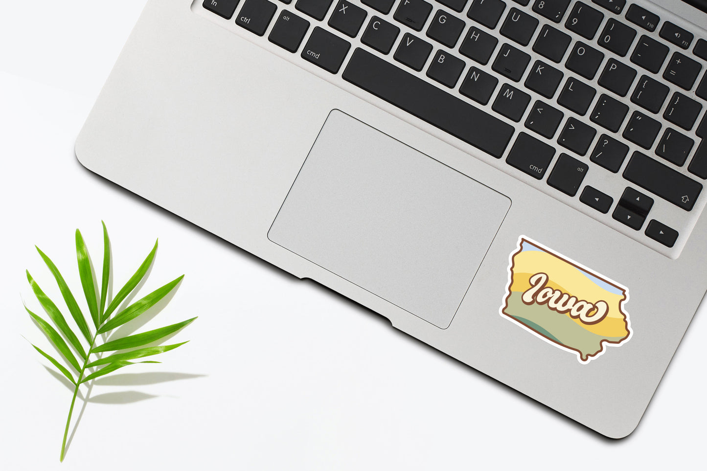 Retro Sunset Iowa Sticker