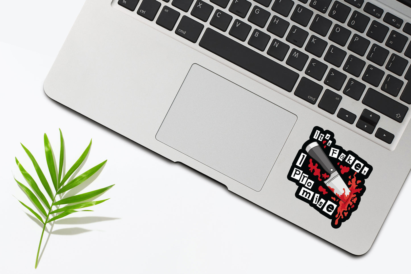 It's Fake, I Promise Bloody Knife Sticker