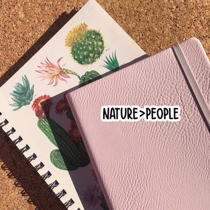 Nature Over People Sticker