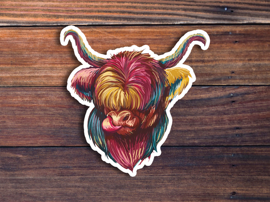 Highland Cow Sticker