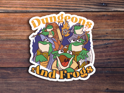 Dungeons And Frogs Sticker