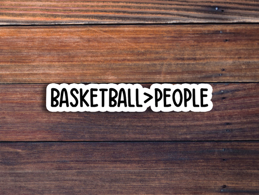 Basketball Over People Sticker
