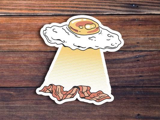 Egg UFO Sticker
