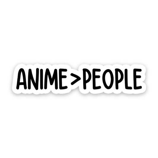 Anime Over People Sticker