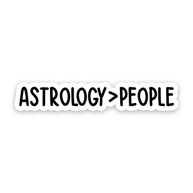 Astrology Over People Sticker