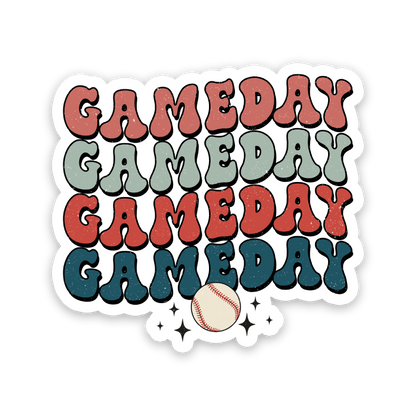 Baseball Game Day Sticker