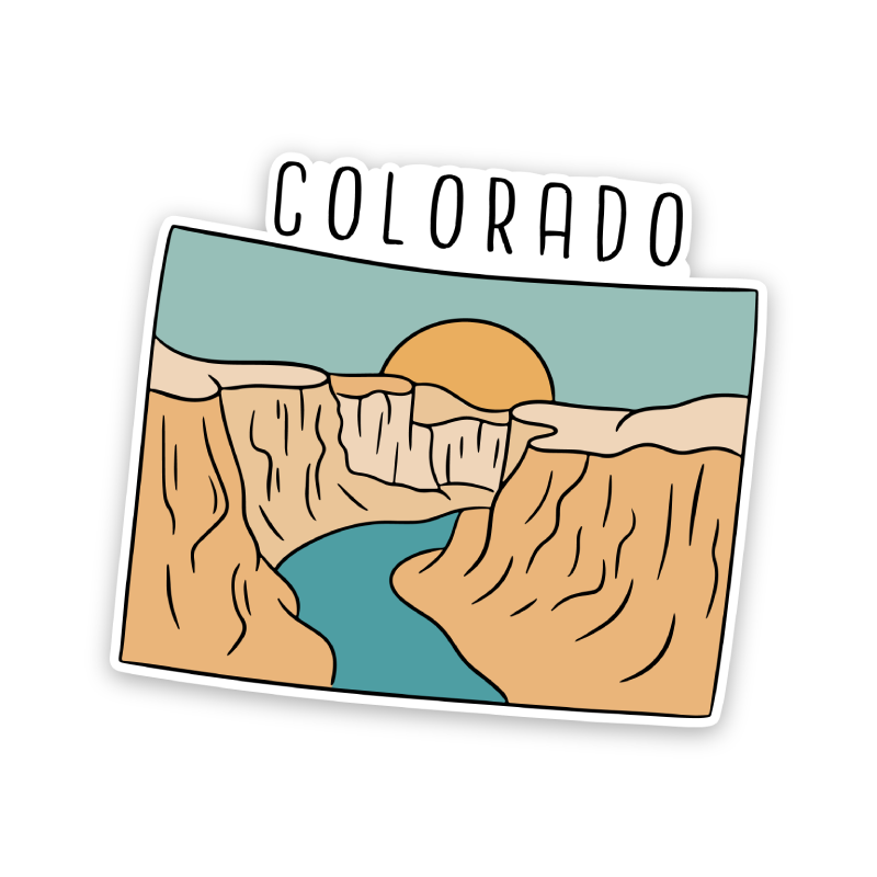 Colorado State Shaped Sticker