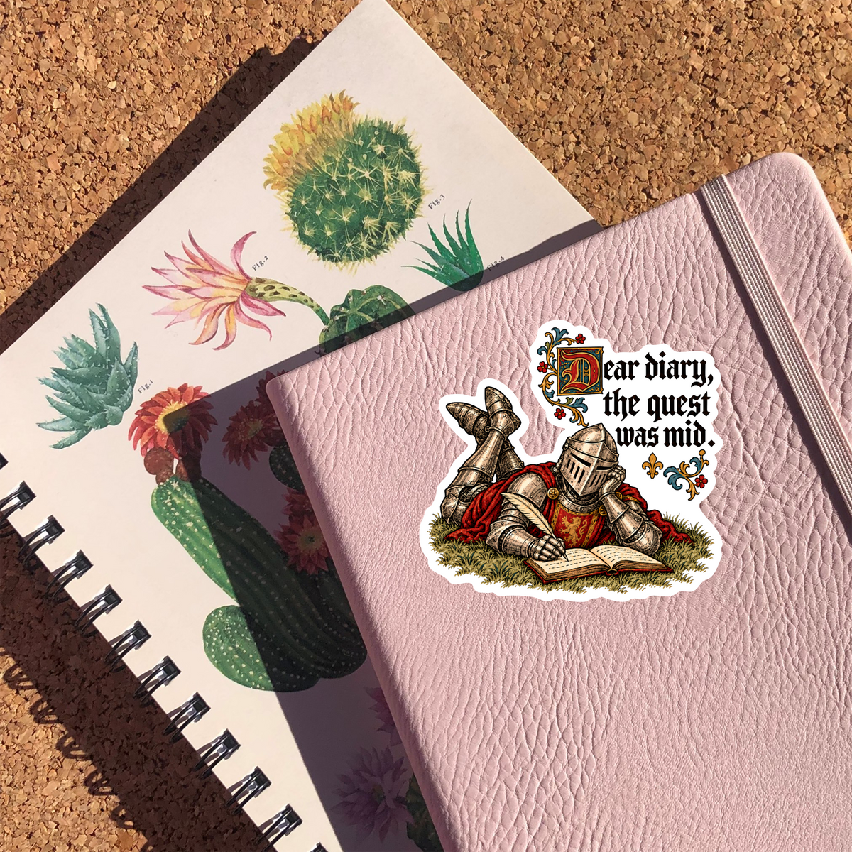 Dear Diary The Quest Was Mid Knight Sticker
