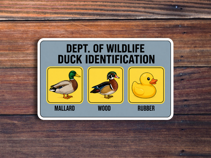 Duck Identification Sticker