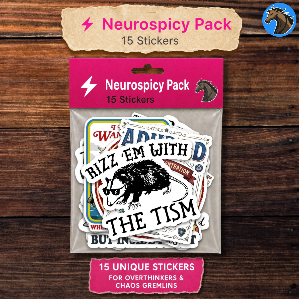 Neurospicy Sticker Pack