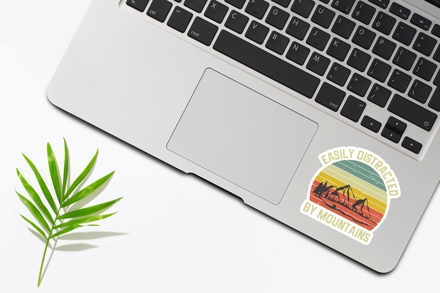 Easily Distracted By Mountains Sticker