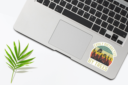 Easily Distracted By Trees Sticker