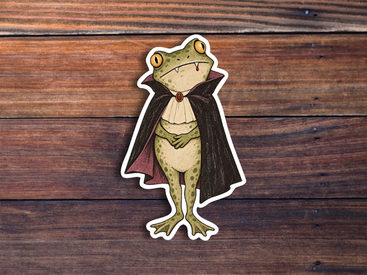 Vampire Frog Sticker