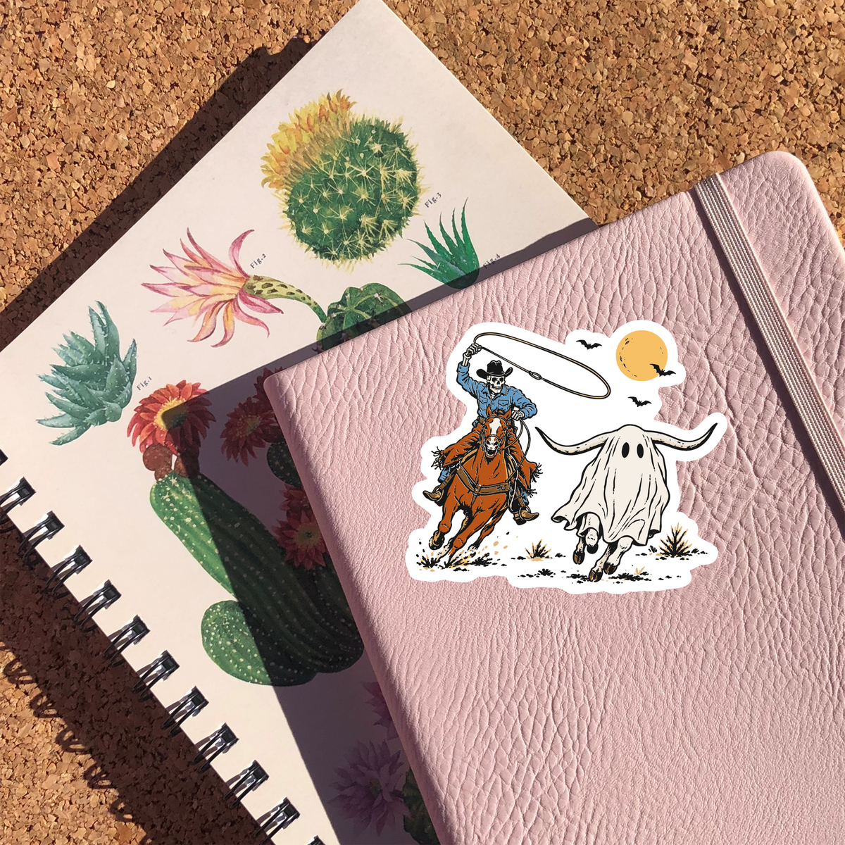 Skeleton Cowboy Sticker