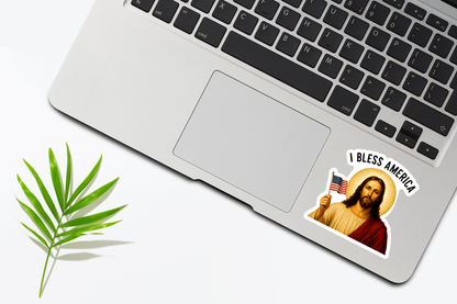 I Bless America Sticker