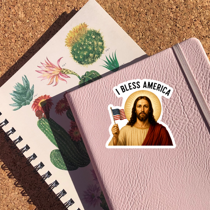 I Bless America Sticker