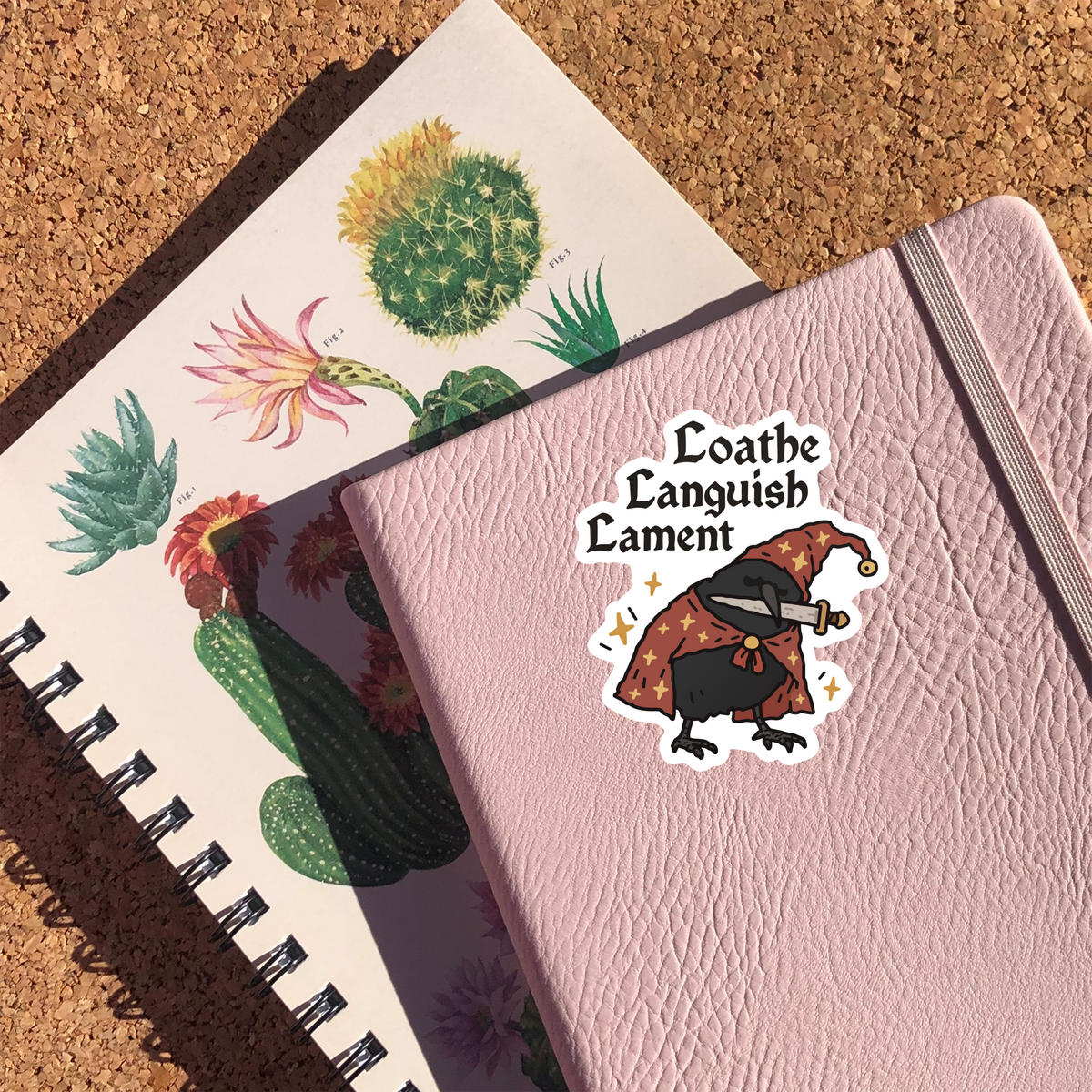 Loathe Languish Lament Sticker
