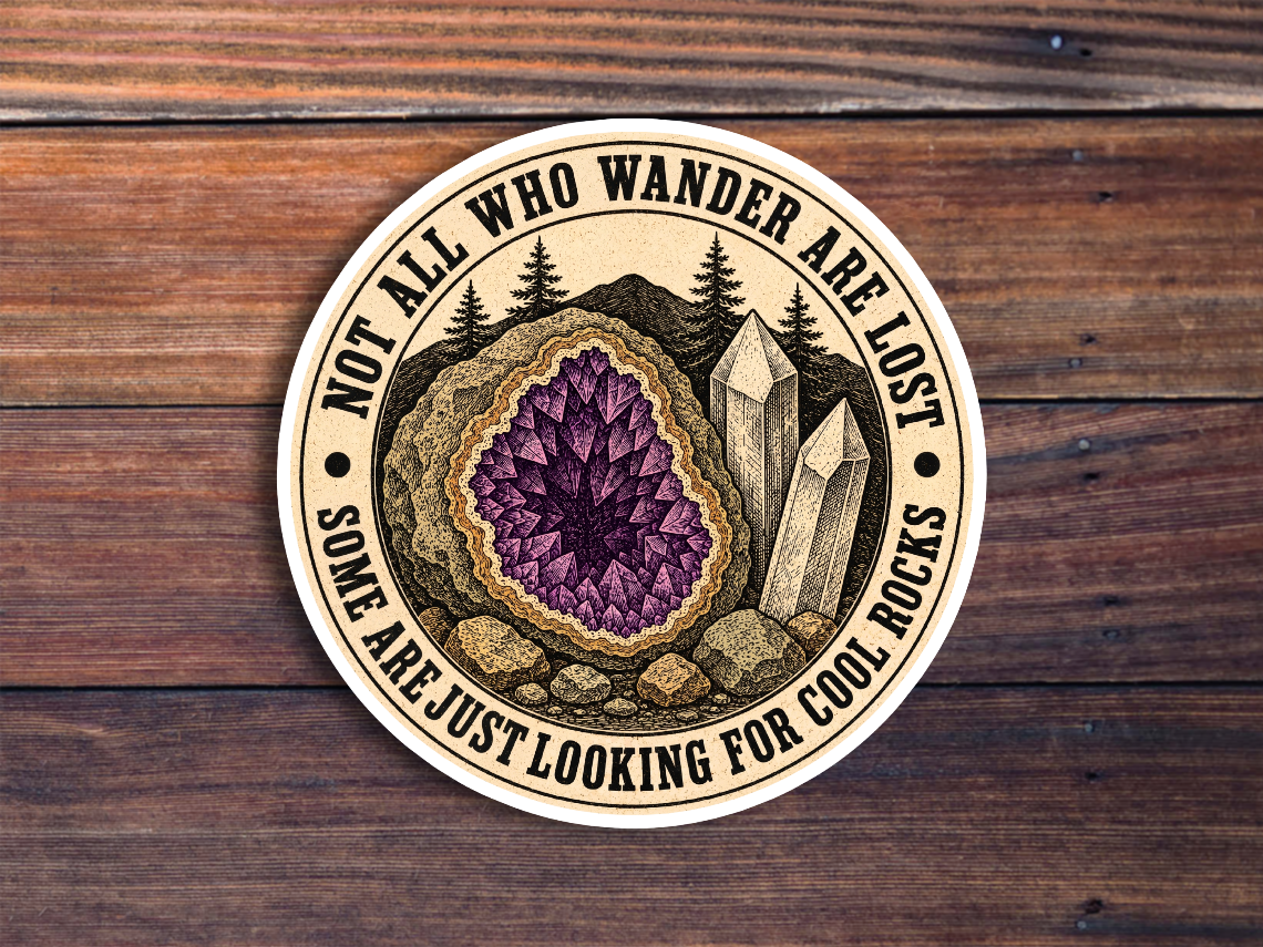 Not All Who Wander Are Lost Sticker