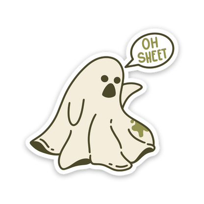 Oh Sheet Ghost Sticker