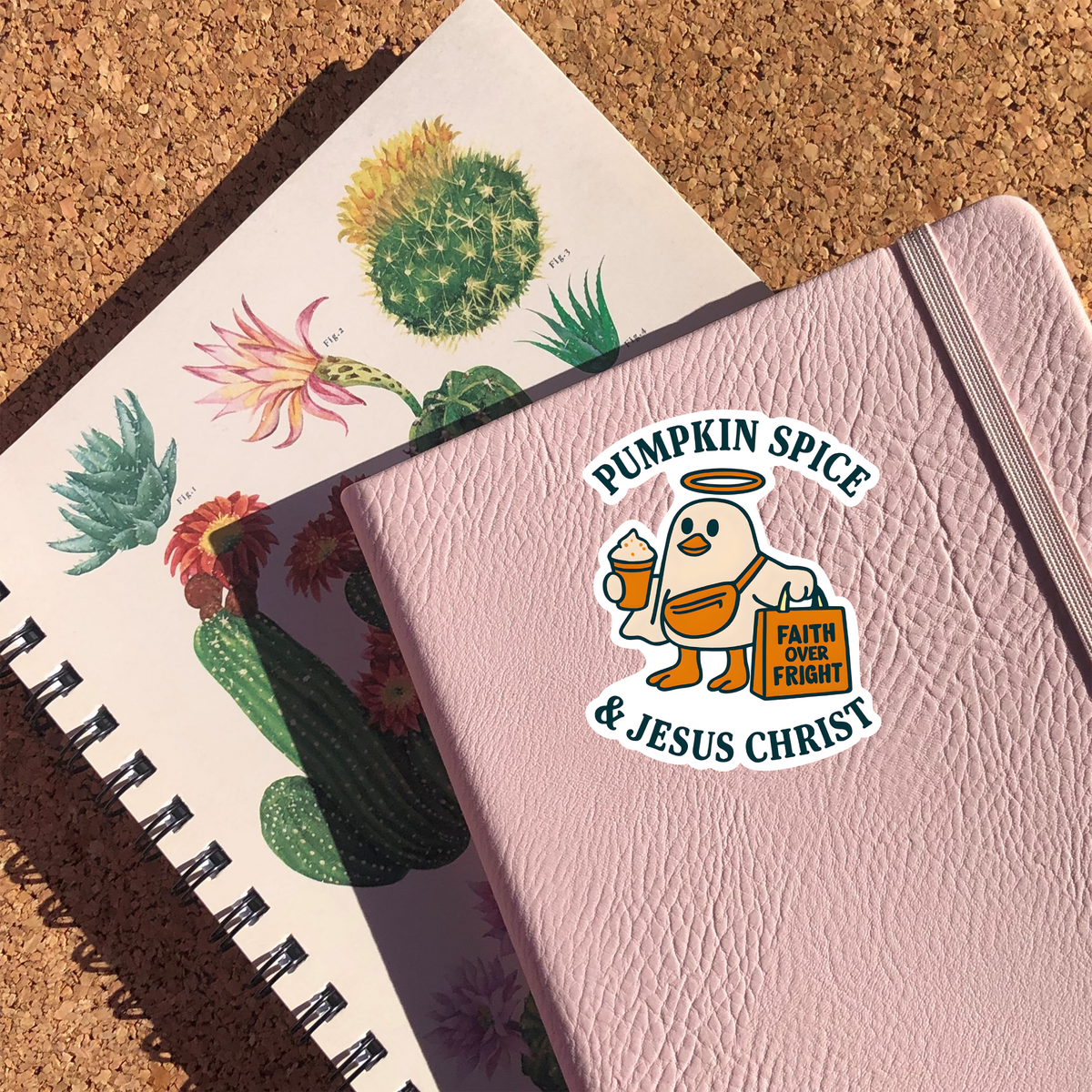 Pumpkin Spice & Jesus Christ Sticker