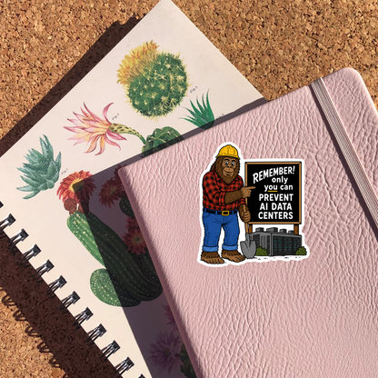Only You Can Prevent AI Data Centers Sticker