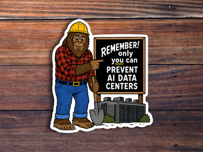 Only You Can Prevent AI Data Centers Sticker
